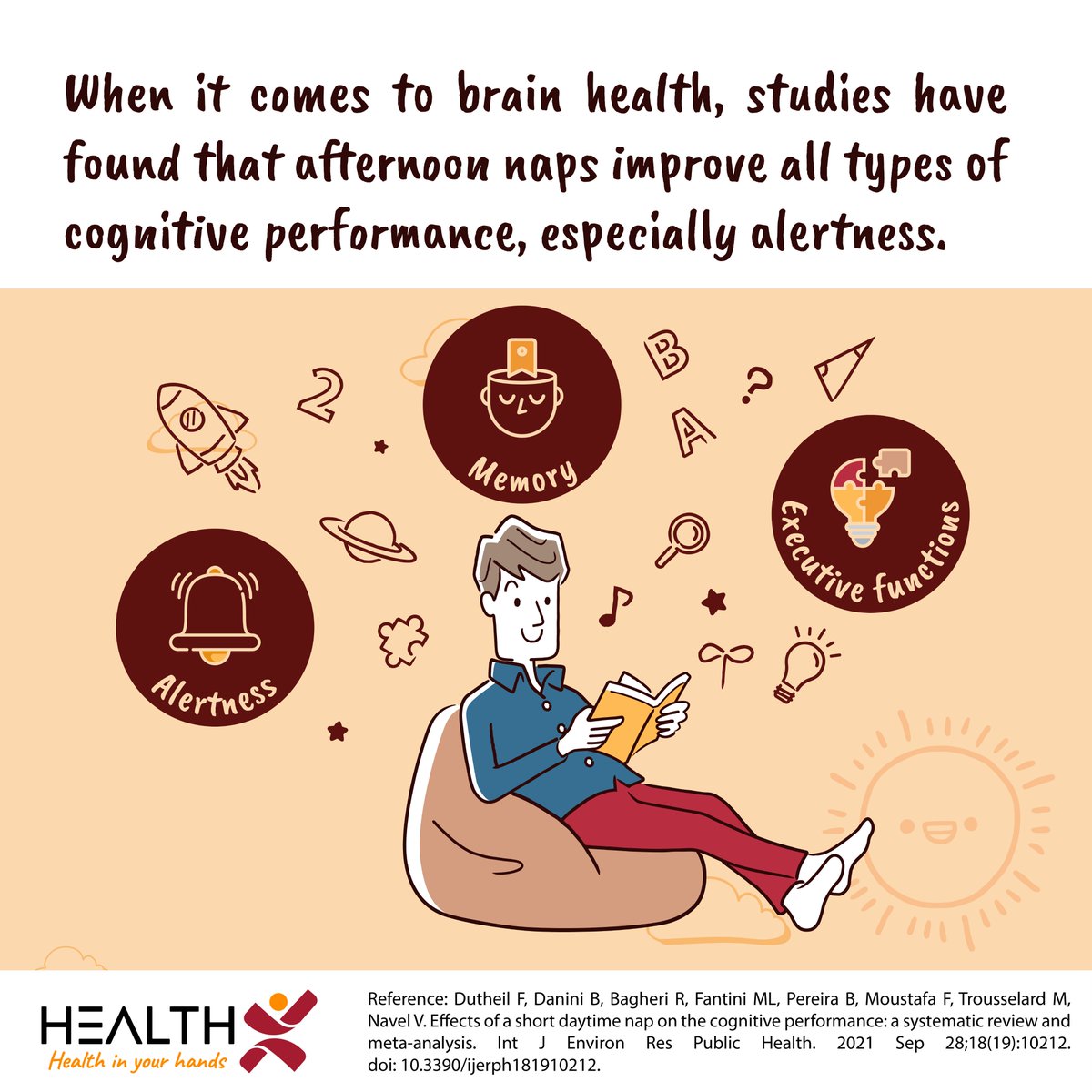 My_Health_X's tweet photo. Do you like to grab an afternoon snooze? The good news is, afternoon naps can recharge a weary body and boost cognitive performance.
#HealthX #HealthMatters #Nap #DaytimeNap #Sleep #SleepMedicine #CognitivePerformance #Memory #Alertness #ExecutiveFunctions #BrainHealth #Health https://t.co/59OZMgbwrU