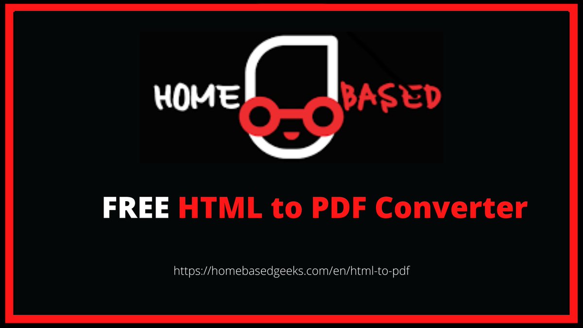 HomeBasedGeeks's tweet image. HTML to PDF Converter is an essential tool for any business or individual that desires an easy and efficient way to convert html documents into pdf format.
#HTMLtoPDF #PDFConverter