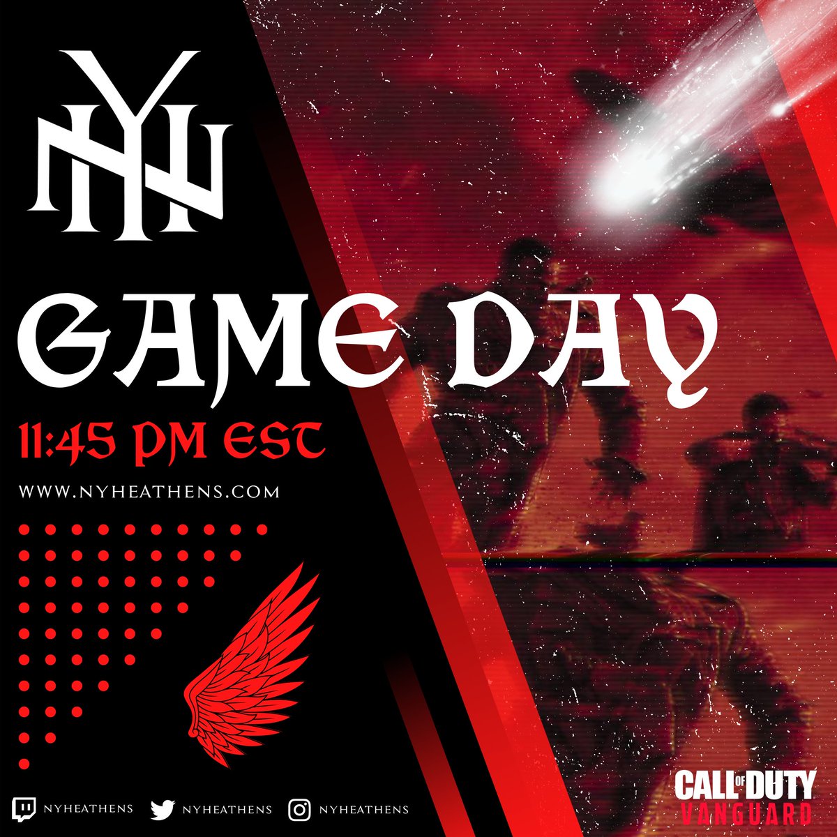 NYHeathens's tweet photo. 11:45 PM EST 🩸

@NYHEATHENS
 v. Alchemists

@OTFrenzy
@goddenial
@Splixay
@ItsDrxwski

📹: https://t.co/hpYDQX7SUI

@Jr_CodLeague

#HEATHENSZN https://t.co/gieftZtB2t