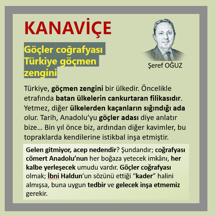 serefoguz's tweet photo. Göçler coğrafyası Türkiye göçmen zengini
Türkiye, göçmen zengini bir ülkedir. Öncelikle etrafında batan ülkelerin cankurtaran filikasıdır. 
#göç #göçmen #Türkiye #göçcoğrafyası #ekonomi #filika #tedbir #kader #gelecek https://t.co/MSj8EFimyb