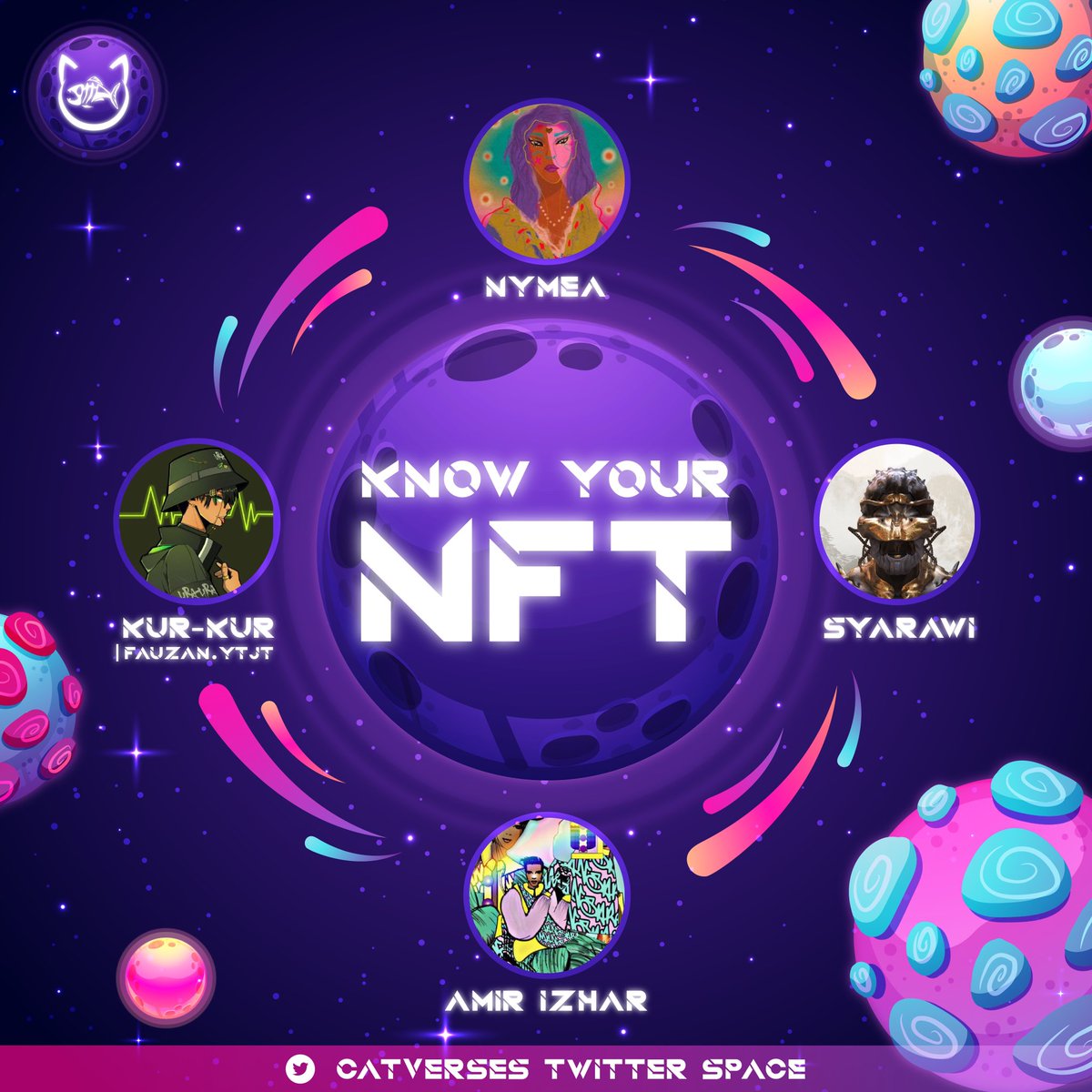 Hey guys. I've been invited to <a href="/catverses/">Catverses PURRA</a> twitter space, co-host by <a href="/Nymea__/">NYMEA</a> , along side <a href="/0xBlockflop/">SYARAWI®</a> and <a href="/AmirIzhar/">Amir Izhar</a> . It's tomorrow at 10pm. So, join us to chill chill in the space. Prepare your cookie, coz its gonna be fun !