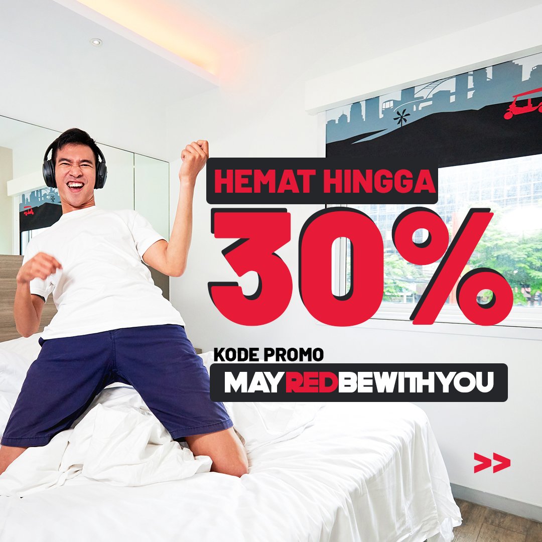 redplanetid's tweet photo. Liburan panjang telah usai, tapi diskon hemat Red Planet baru aja mulai, hemat hingga 30% dengan kode promo MAYREDBEWITHYOU. Pesan melalui aplikasi Red Planet atau melalui situs https://t.co/GpLEr7LzZs

Kode promo berlaku 17-23 Mei 2022, dan masa menginap mulai 17-31 Mei 2022. https://t.co/v3UxbS5Wp9