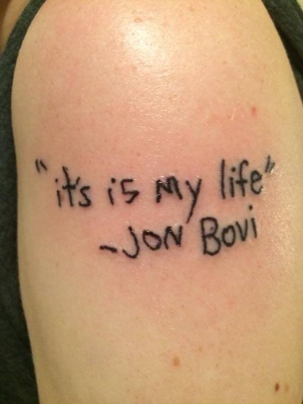 kittyLuvsHorror's tweet photo. 🤣🤣🤣 HAHA wonder if he noticed right away? And how TF did the #tattooartist not notice that it’s spelt wrong #BigOops #NowWhat #BlameGame #tattoos https://t.co/Z4DkuebUGA