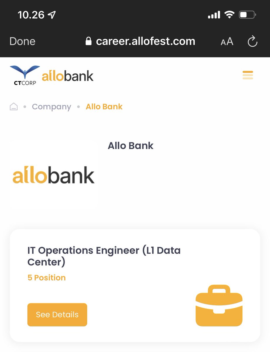 wanderlucter's tweet photo. pantesan aja web ngedown sampe pas mulai war tiket orang allobank aja masi nyari it operations engineer 😵‍💫 https://t.co/d2pXajrSK3