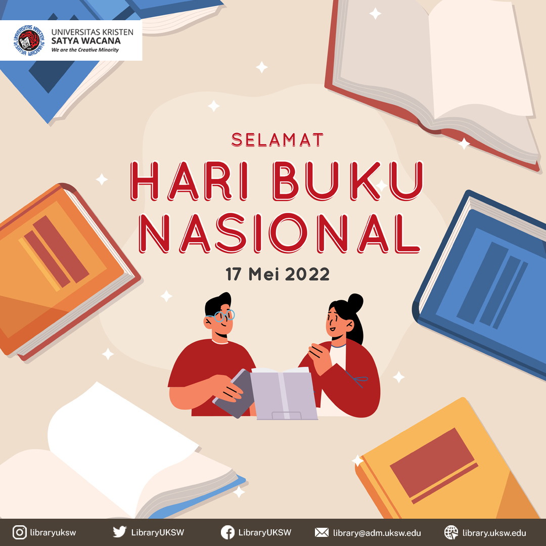 LibraryUKSW's tweet photo. Kemunculan ide dan isnpirasi dimulai dengan membaca buku. Cintailah buku, maka ilmu juga akan mencintaimu.
Selamat Hari Buku Nasional 2022!
#UKSWSalatiga #Wearethecreativeminority #PONUKSW #InspiringDestination https://t.co/bWcHtLF3JP