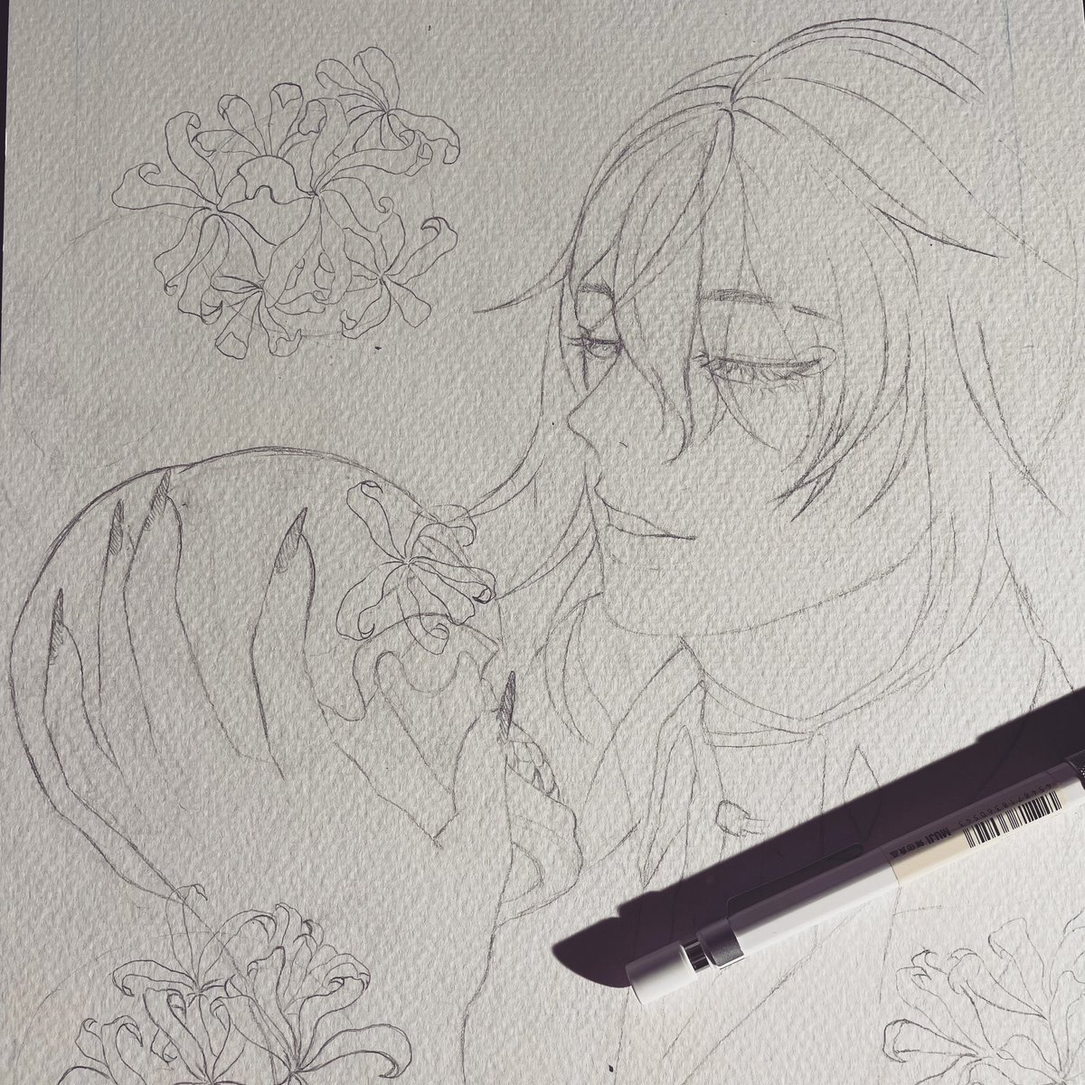 _Murasakinoumi_'s tweet photo. WIP
•
I'm into Vtubers lately... how come... I found out about them... just now 🥲
。
。
Guess who? He is known as the sexy demon 😈
#Vtubers 
#NIJISANJI_EN 
#nijisanji #illustrationart https://t.co/2rykuojSC2