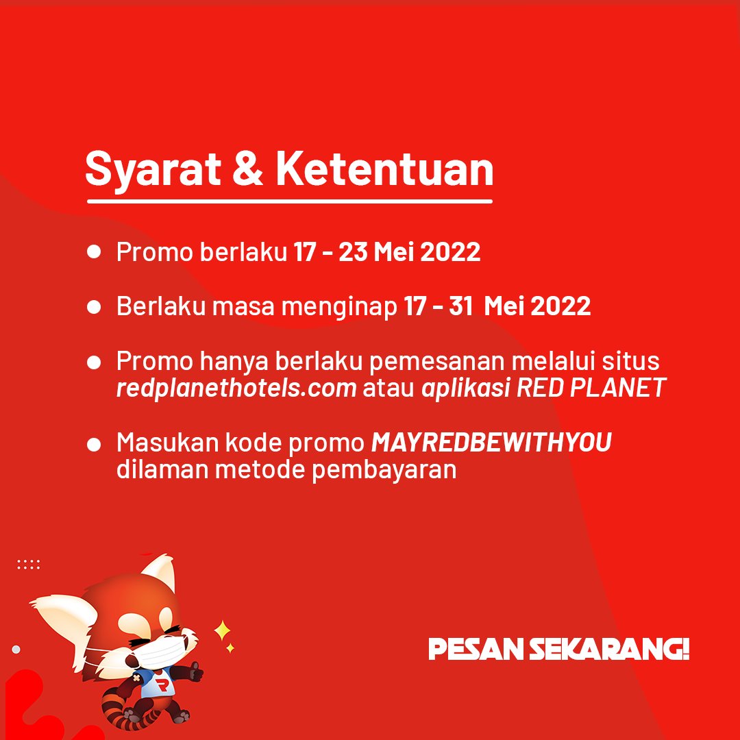 redplanetid's tweet photo. Yuk liburan lagi #redplanethotels #redplanetindonesia #liburanredplanet https://t.co/x3wo4TH14y