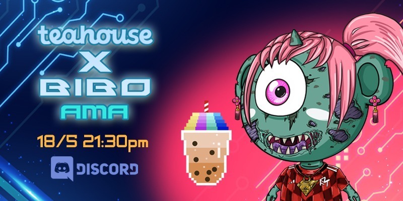 MetaBibo's tweet photo. Teahouse 在Zombie-AMA之后選擇於BIBO-AMA！
這個好項目20號將發行，也會為我們帶來最后少量Teahouse-WL…

18/5 21:30PM

https://t.co/rZSBvvMoV6 https://t.co/jiiiC3qoYc