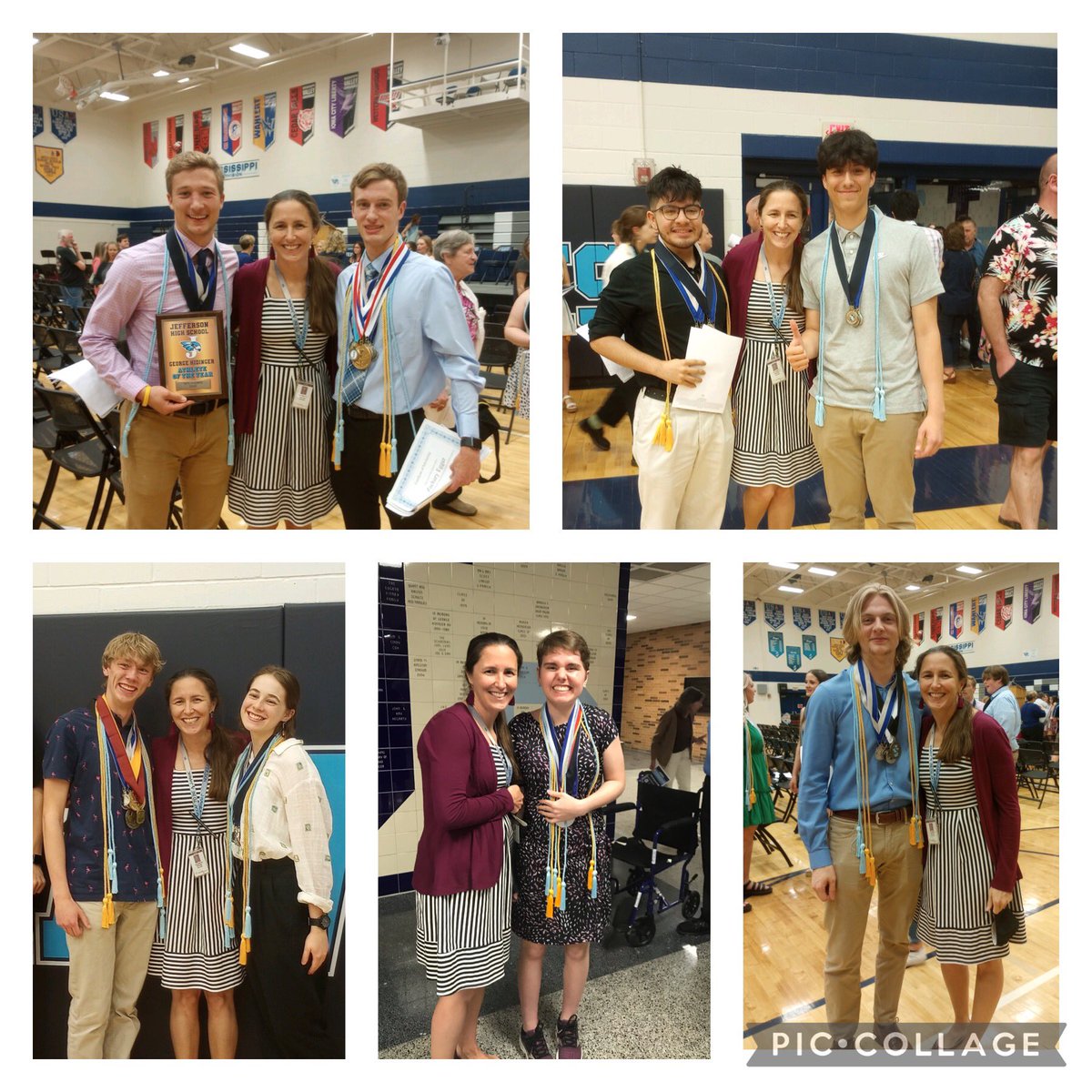 MrsDeegan_JHS's tweet photo. Jingle jingle! 🏅🏅One of my favorite nights of the year. Hard work over the last four years manifests itself tonight. Added bonus: my first group of 9th graders are the grads! #chapternotes❤️ #theystilllovethem https://t.co/14imRumeY6