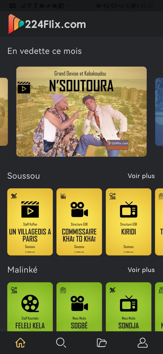 DooMs_224's tweet photo. Je viens d'installer @224Flix 😍
Bravo, bravo, bravo 👏🏿
Agréable surprise 🙌🏽
🇬🇳🤗
#Kibaro https://t.co/I5OUOgdUx1