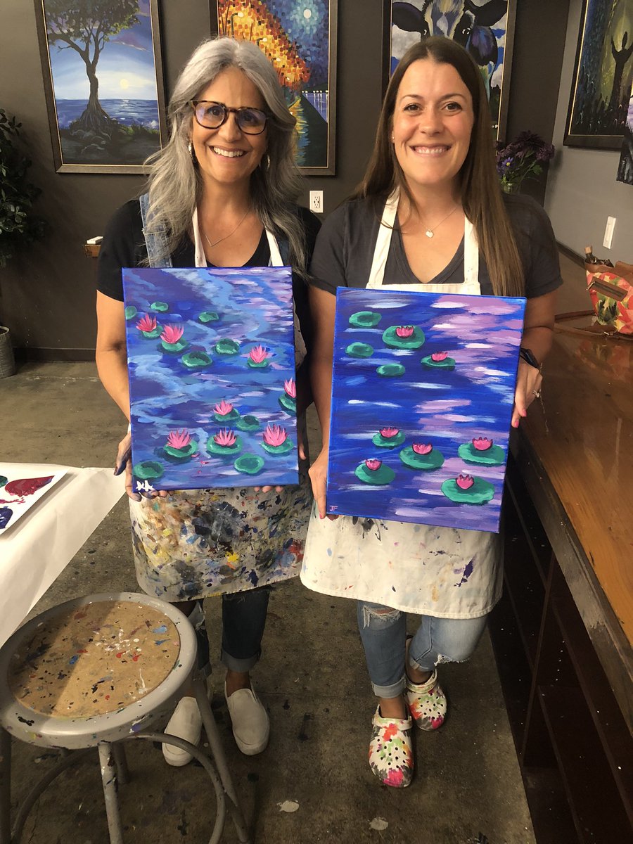 Healthy Habits &amp; The Bob Ross Club host a great night at the Purple Easel.