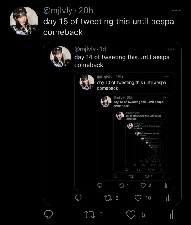 mjlvly's tweet photo. day 16 of tweeting this until aespa comeback https://t.co/tsh2B26vsp