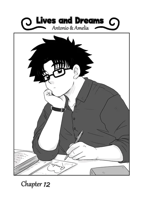 I uploaded the new cover of my comic :) I'm still working on the sketches of this new chapter :)   YOu can read my comic here https://t.co/LbM47PbjS4 