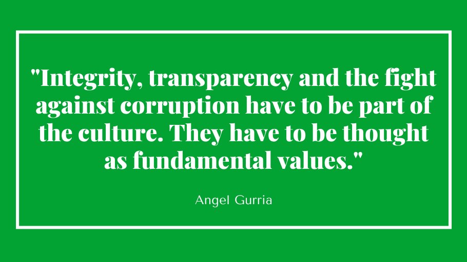 Ethics_Board's tweet photo. "Integrity, transparency and the fight against corruption have to be part of the culture. They have to be thought as fundamental values." - Angel Gurria
#EthicsQuotes #MondayMotivation #MondayWisdom https://t.co/iYQUeBwvBD