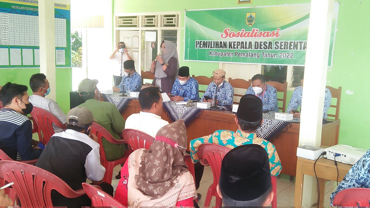 kecwarungpring's tweet photo. Sosialisasi pemilihan kepala Desa serentak,nra sumber dari Anggota Dewan kab pml,Dinpermasdes kab pml dan camat warungpring,dngan psrta dr brbgai unsr Desa sprt BPD,RT,Tomas,tkoh pemuda dab prwklan prempuan Desa Wrngpring di Balai Desa Wrngpring,,,14-05-2022 https://t.co/xlNfVZm9Oy