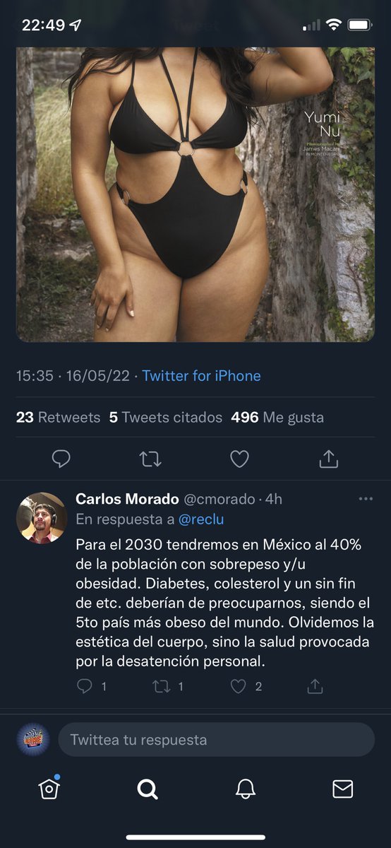 cmorado's tweet photo. @reclu ¿Qué pedo con esto? Primero le gusta un tweet sobre su podcast que le hice de #senoraspunk y después posteo en un tweet sobre hechos de obesidad para el 2030 derivado de su retweet y me bloquea 😵💫 Chale https://t.co/dENG3x5rhl