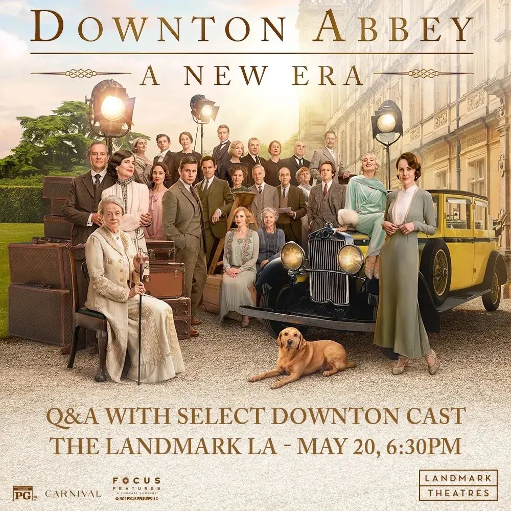 You are cordially invited to #TheLandmarkLA on Friday, May 20 at 6:30pm for an in-person Q&amp;A with select cast members for #DowntonAbbey: A New Era! Get Tickets and see the film beginning Thursday, May 19: fal.cn/3oFE9

Photos of cast members at the New York premiere.