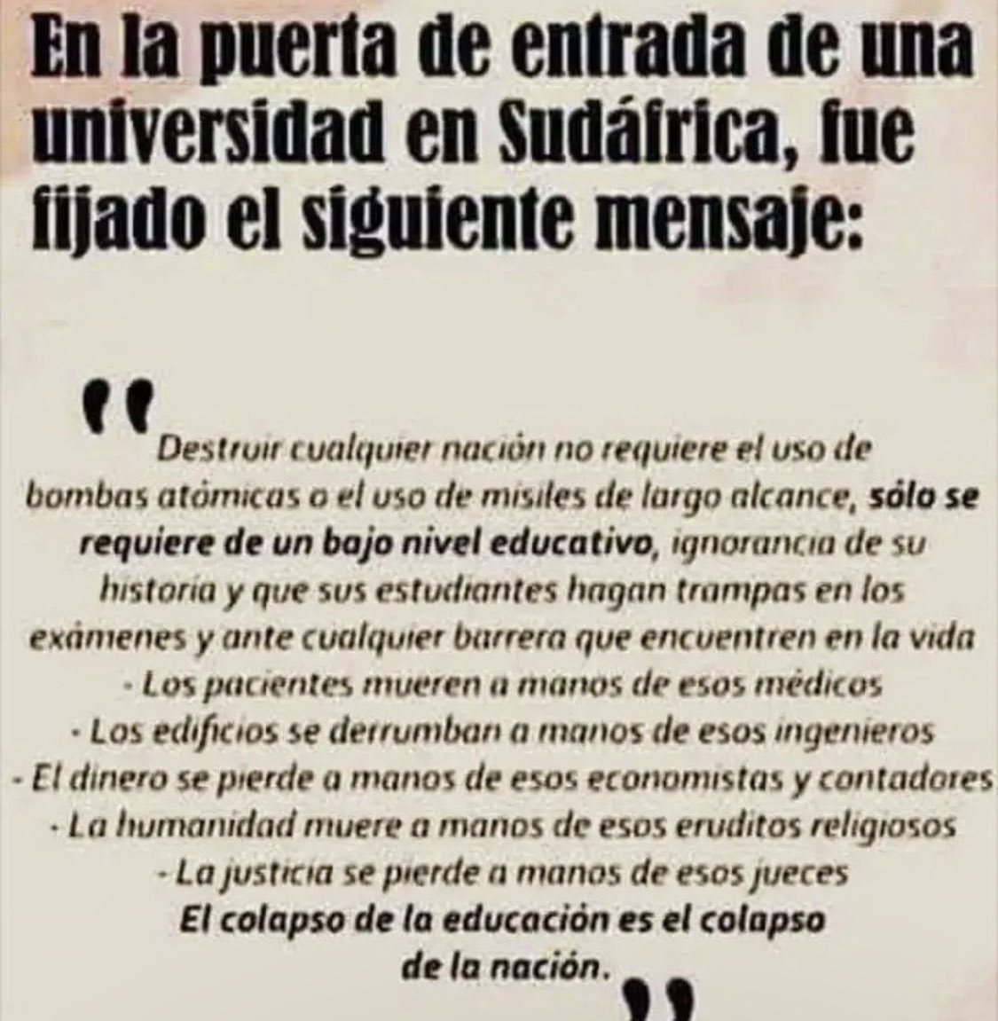 Izsyz's tweet photo. Este mensaje debería estar fijado en cada esquina. https://t.co/76KIttJXhD