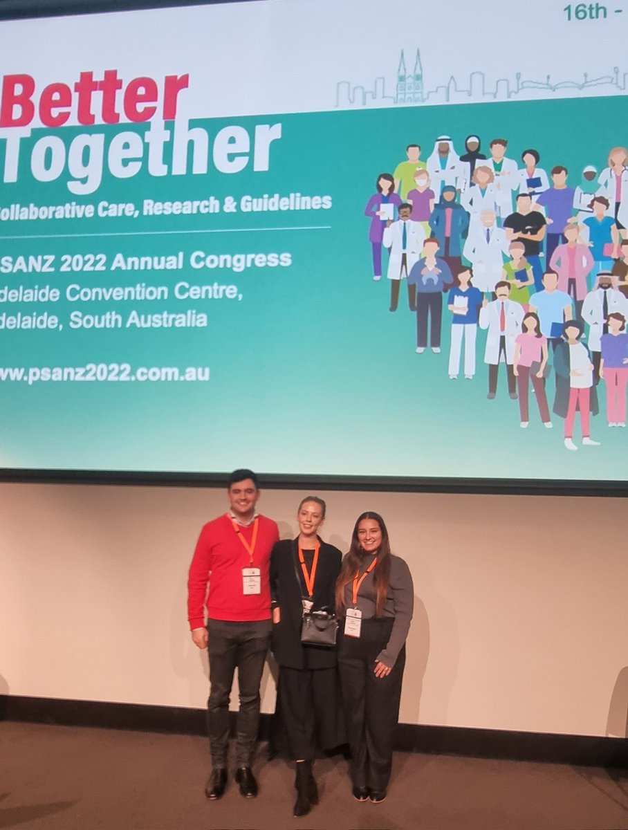 Atul Malhotra (@atul_monash) on Twitter photo Three of our "Fetal Growth Restriction" superstar PhD students
<a href="/AlxanderBell/">Alex Bell</a> <a href="/DudinkIngrid/">Ingrid Dudink</a>
<a href="/CharmaineRRock/">Charmaine Rock</a> from the Miller-Allison group just finished their fantastic talks <a href="/mypsanz/">PSANZ</a> #PSANZ2022 Three of our "Fetal Growth Restriction" superstar PhD students
<a href="/AlxanderBell/">Alex Bell</a> <a href="/DudinkIngrid/">Ingrid Dudink</a>
<a href="/CharmaineRRock/">Charmaine Rock</a> from the Miller-Allison group just finished their fantastic talks <a href="/mypsanz/">PSANZ</a> #PSANZ2022
