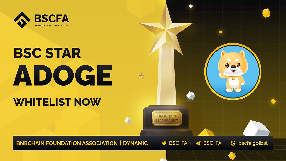 BSC_FA's tweet photo. 🎉🎉🎉🎉
Let us congratulate the @amazingdogecoin  #ADOGE project, 
Has passed the preliminary screening of Bsc Star and obtained the qualification of #BSCSTAR whitelist. 

We will conduct in-depth project review and docking, and complete more rigorous review work. https://t.co/aYJOL5qmWT
