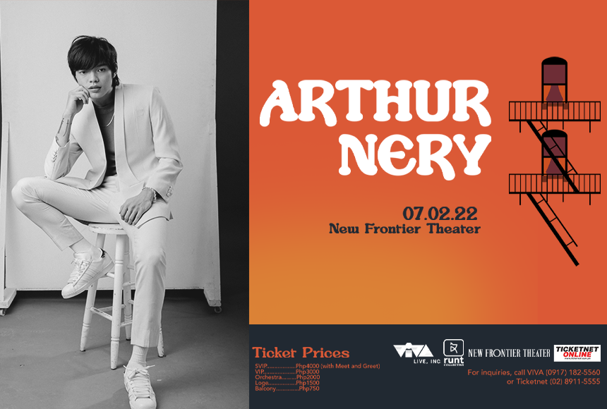 TicketNetPH's tweet photo. Catch Arthur Nery in concert this July 2, 2022 in New Frontier Theater ππ
Tickets now available at https://t.co/Zu7yPxyAtw
#TicketNetPH #TicketNet https://t.co/Iv5aJuMpOx