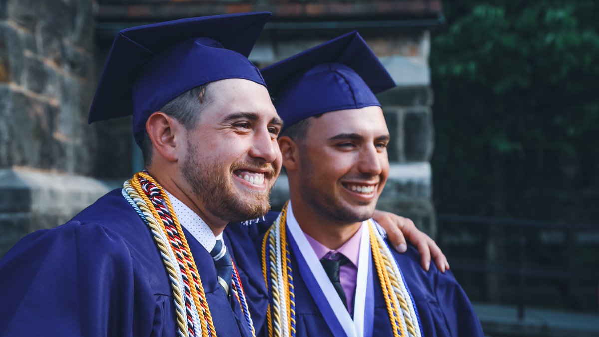 westminsterpa's tweet photo. Because this year's PAC Championship coincided with our Commencement, our @WCTitanBaseball seniors missed our graduation ceremony.

So today, they got their own. 💙⚾️

For more pics: https://t.co/m4PaH0g4ek https://t.co/iZF6C9MScB