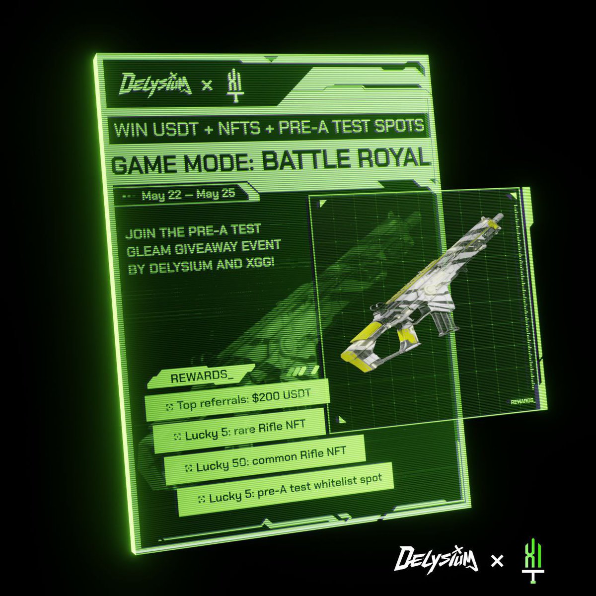 We will be choosing 2 lucky member to be testing out <a href="/The_Delysium/">Delysium - $AGI 🟨</a> gameplay and stand a chance to win Rewards, these 2 winners will be automatically become DELYSIUM-XGG Scholar! 

Join discord.gg/T8CQnRMN2Y to join the raffle!

#delysium #nft #giveaway #p2e