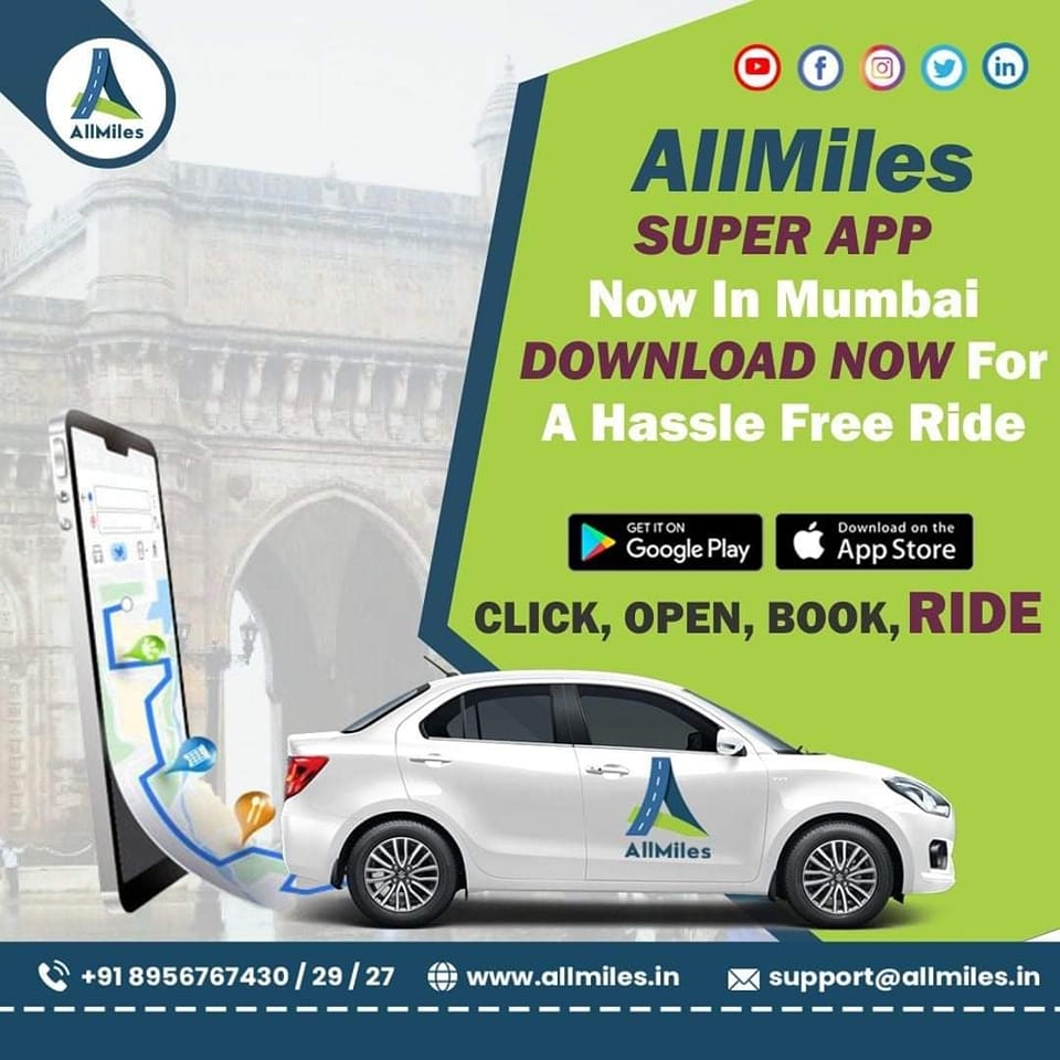 allmiles_in's tweet photo. 𝐃𝐨 𝐘𝐨𝐮 𝐖𝐚𝐧𝐭 𝐀 𝐇𝐮𝐬𝐬𝐥𝐞 𝐅𝐫𝐞𝐞 𝐑𝐢𝐝𝐞?
With Fast Booking, Easy To Use, GPS Tracking &amp; Digital Payment mode... @allmiles_in Is Now In Your City...!!
Download the App - https://t.co/sknA92bz6u...
For more info : https://t.co/HX4h2WoC28

#taxi #cab #taxiservice https://t.co/Izq7WeyLWE