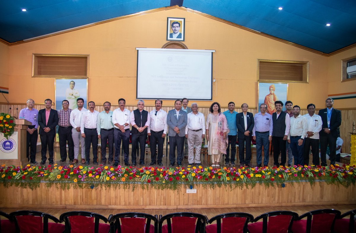 mitadtpune's tweet photo. Department of Civil Engineering at MIT School of Engineering, MIT-ADT University, Pune, organized MITADTU-Construction Industry Institute Forum.
#mitadtuniversity #constructionindustry #civilengineering #governmentofficials #builders #contractors #structuralconsultants https://t.co/ZVgM46ZoI9