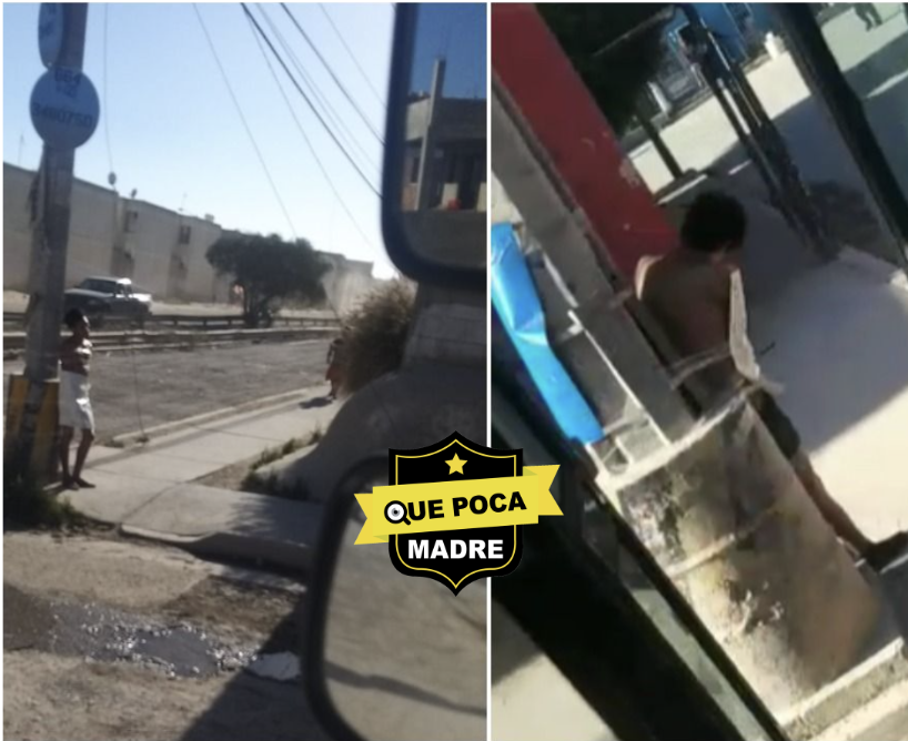 QuePocaMadre_Mx's tweet photo. RATEROS EXHIBIDOS! 

Por robar en una casa, dos hombres fueron amarrados en postes de luz por vecinos de la zona, esto en #Tijuana https://t.co/2zonSt0Ueu