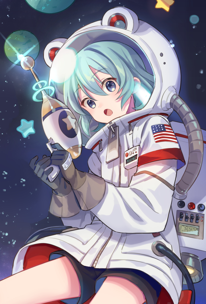 「宇宙飛行士 」|すざく＠２月１０日発売！『天空の異世界ビストロ店』のイラスト