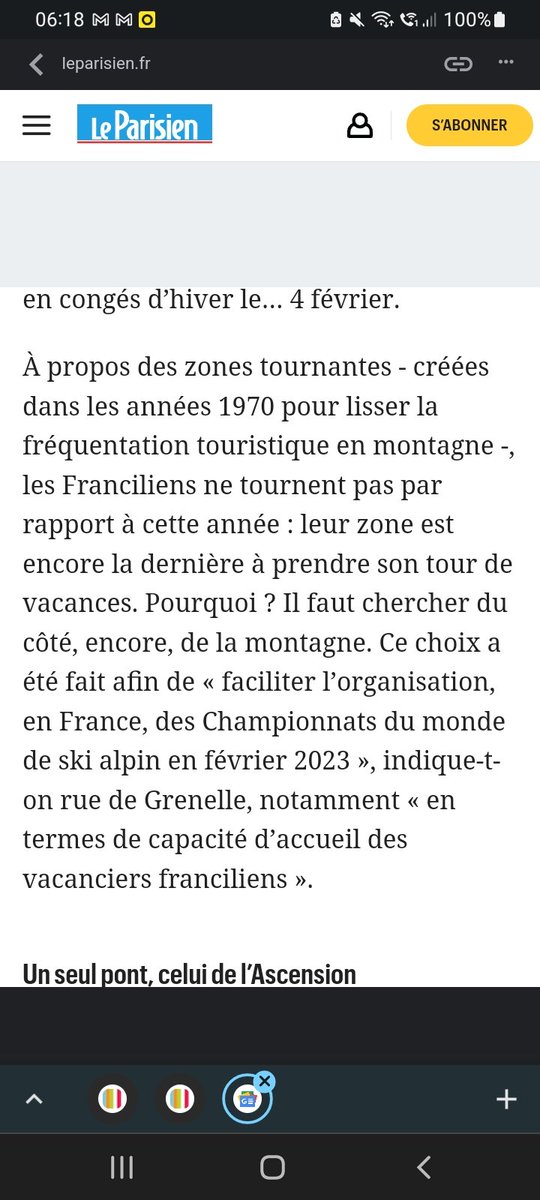 Aaaah oui, les vacances des franciliens au ski, cette composante essentielle de l'éducation des enfants.

#RythmesScolaires #IlResteUnPetitFoutageDeGueuleJeVousLeMets?