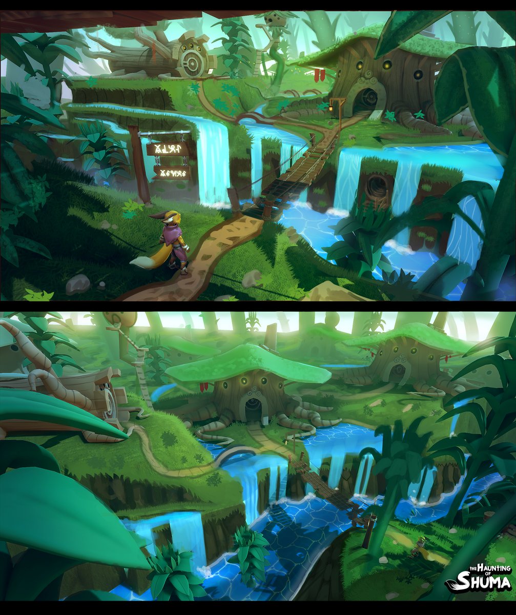 HauntedEmoren's tweet photo. Welcome to Hogs Hedge where you can drink all the "Hedgehog Ale" you want! #gameart #indiegamedev #gamedev #leveldesign #conceptart #furryart #fox #environmentdesign https://t.co/gAF1XKsPrc