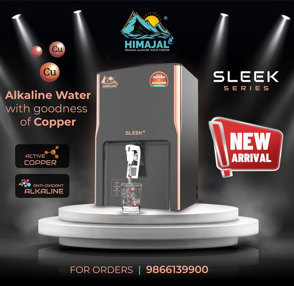 HimajalP's tweet photo. #Himajal introducing Sleek Series Water purifiers with Active Copper and Alkaline Technology, which gives alkaline water with goodness of Copper.
For Orders
9866139900
or visit us
https://t.co/wjn9LR3Rz9
#copperwaterpurifier #alkalinewaterpurifier #Sleek #ActiveCopper https://t.co/QrubuElqAn
