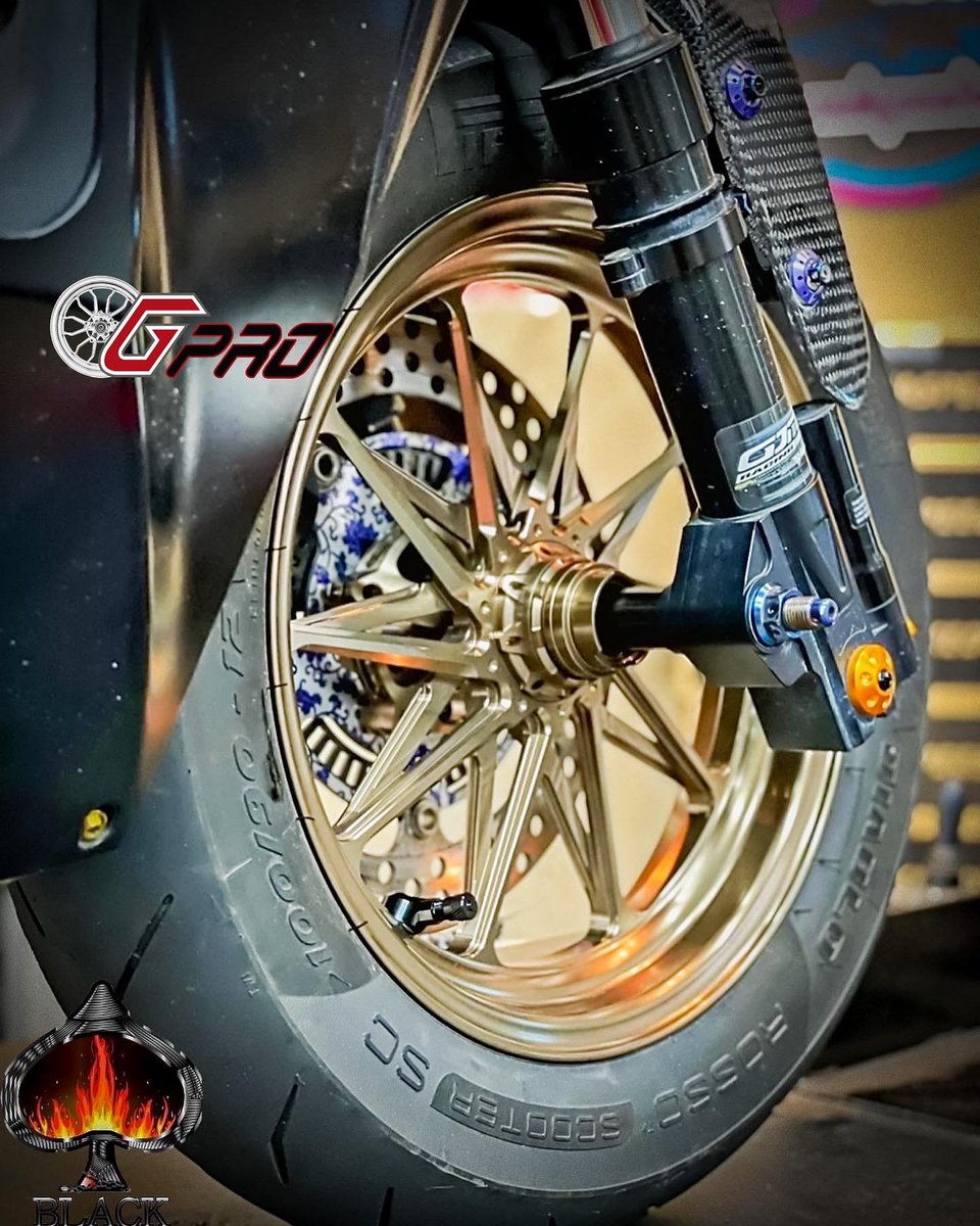 G_protech's tweet photo. Believe it, it just happened, this amazing sym jets got dialed with the most awesome set of Gpro wheel rims GR10 in Bronze anodize.
.
#SYM #jetsl #jets #jets125 #jetsclub #Nmax #yamahanmax #yamahaforce #yamahaforce155 #yamahasmax155 #Xmax #gryphus #smax #smax155 #yamahasmax https://t.co/0s7SeV4EJj