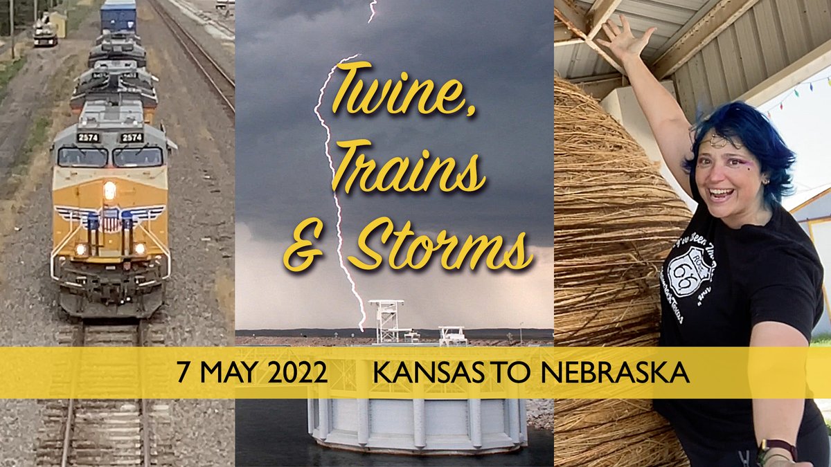 ChrisKridler's tweet photo. It's really the #roadsideAmerica #stormchasing tour this year with @AletheaKontis. https://t.co/58RbPJmB2q #funnelvision #ozorbust #balloftwine #trains #newx https://t.co/rejrtv6Q41