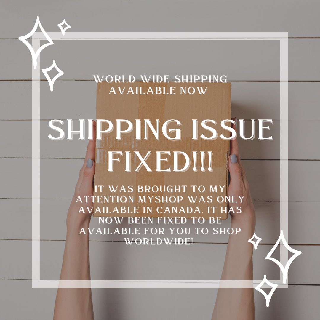 hollow_teeth's tweet photo. SHIPPING ISSUES FIXED!! 

unfortunately the drop down options for choosing destination shipping countries was only showing canada. 

it has now been RESOLVED and i now offer shipping rates for WORLDWIDE ORDERS! 

Please reach out if you have any issues!✨

https://t.co/SKS7vNRzL1 https://t.co/sCPKvqBAmH