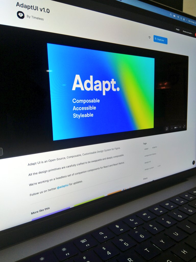 fayas__fs's tweet photo. Something that I worked on for more than a year. #Adaptui is public now.
We have released first set of components which has all latest features of #figma. https://t.co/77nNBQXlf1