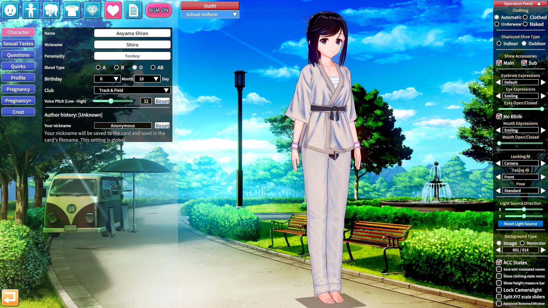 S.K. on X: An attempt at recreating Shion in Koikatsu Party. Could only  really find karate or judo uniforms so this will have to do. Might consider  more complex poses in the