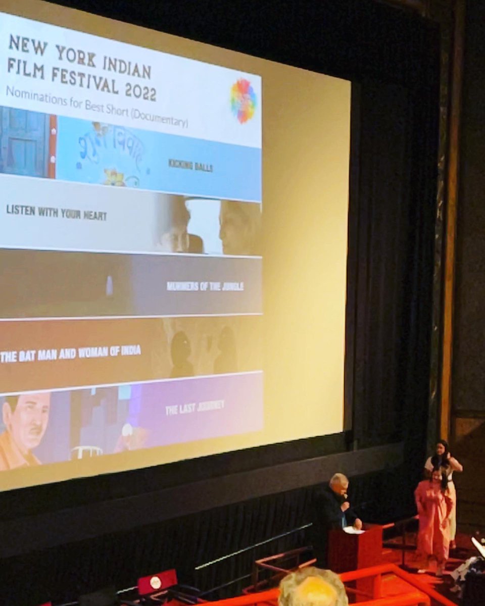 HeartsSuspended's tweet photo. Closing night @nyindianff my short documentary LISTEN WITH YOUR HEART had its North American and Indian Premiere and was nominated for the Best Documentary Short category. #beasushama
#asianamericanheritagemonth #aapiheritagemonth #filmmakerlife #documentary #filmsforchange https://t.co/8iHEmNe8LB
