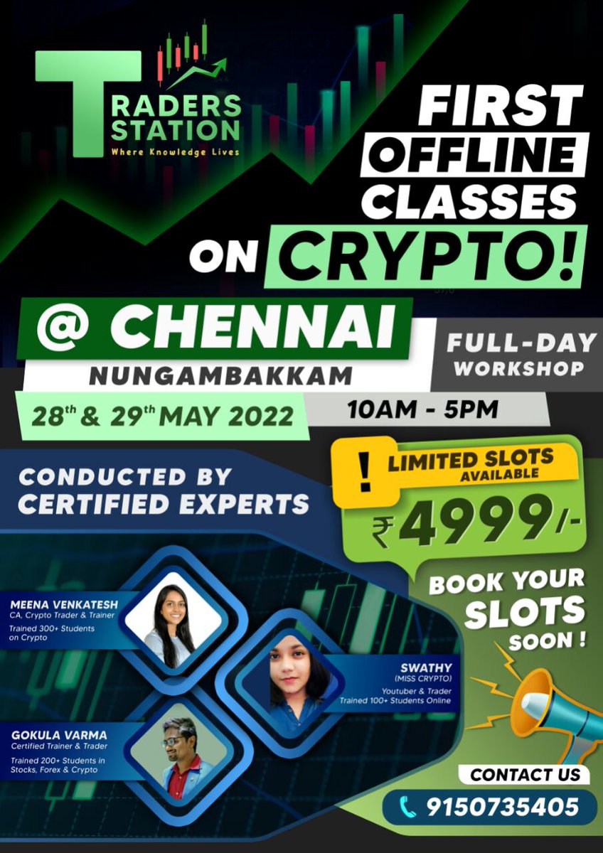 MissCrypto_27's tweet photo. For more enquires whatsapp msg to - +91 9150735405 (Traders Station)

And also direct msg us &amp; Book your slots  
Instagram✅-https://t.co/XCc56Q8jw9
Facebook✅-https://t.co/Vh55UgF1Jo

Regards ,
Traders Station. https://t.co/VkJ67eZ524