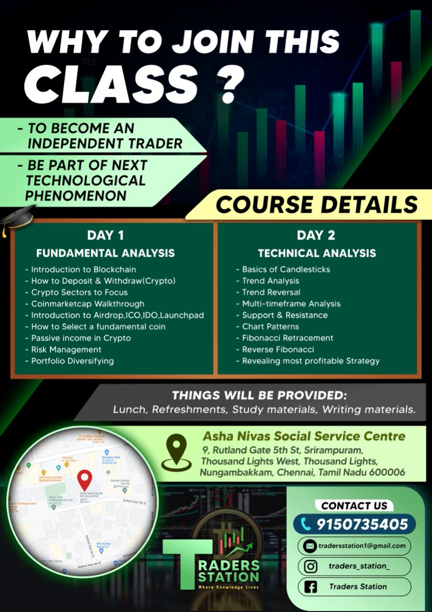 MissCrypto_27's tweet photo. For more enquires whatsapp msg to - +91 9150735405 (Traders Station)

And also direct msg us &amp; Book your slots  
Instagram✅-https://t.co/XCc56Q8jw9
Facebook✅-https://t.co/Vh55UgF1Jo

Regards ,
Traders Station. https://t.co/VkJ67eZ524