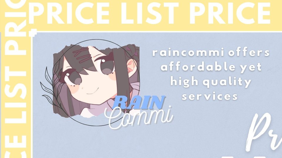 raincommi's tweet photo. ☁ Hello there !! This is raincommi. I am now accepting rush and non - rush commissions. ☁

Updates - #raincomminotify
Feedbacks - #raincommifbs

I've decided to add more services to the list. More info below !! https://t.co/QVd8QDDXBE