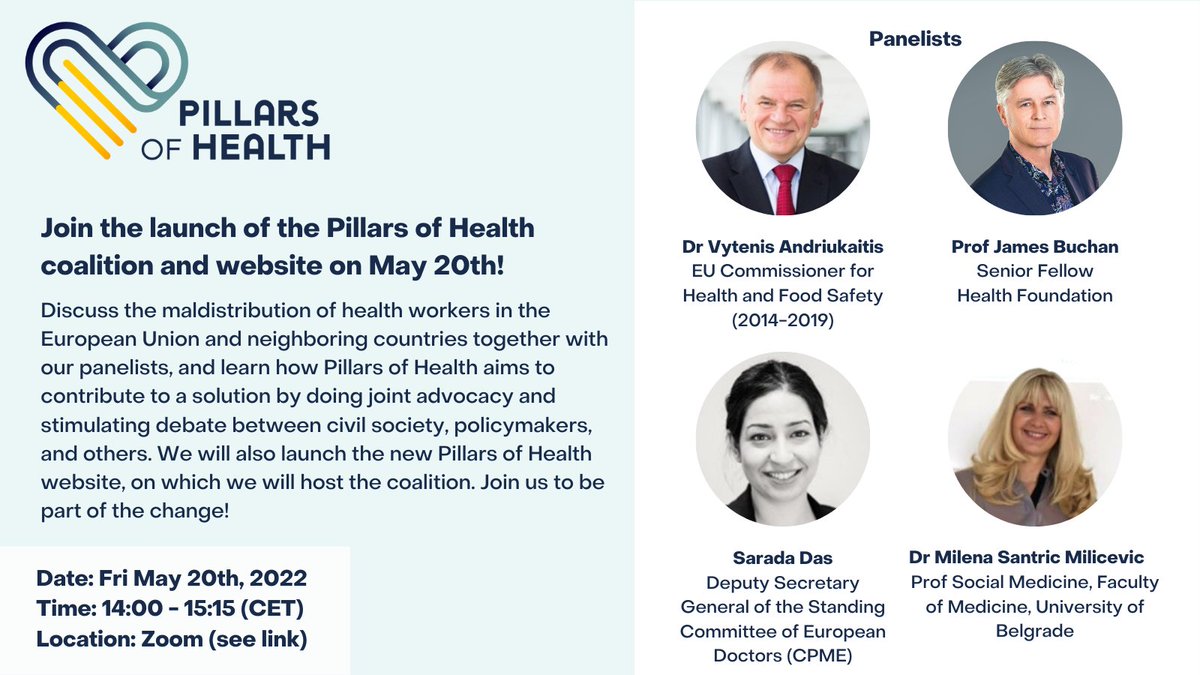rajcevic's tweet photo. Soon, our project "Pillars of Health" will have a new website... Serbia participates in the project implementation. If you like to know more please register here https://t.co/azH3V5cu9M
#PillarsofHealth #healthworkers #EU https://t.co/RrABBgaOCV