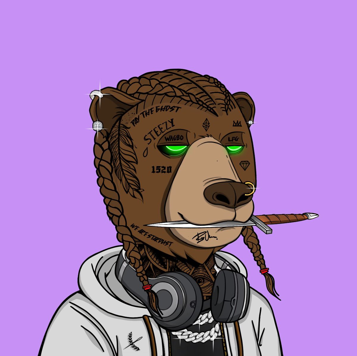 imbryanvee's tweet photo. We got that “lightning in a bottle” type shiii. Ain’t no bear hard like my bear. Vee Bear is going to make sure WAGBO. @okaybears @Nate_Rivers @10goldteeth @steezyapegang #okina https://t.co/dtIFiPXmS1