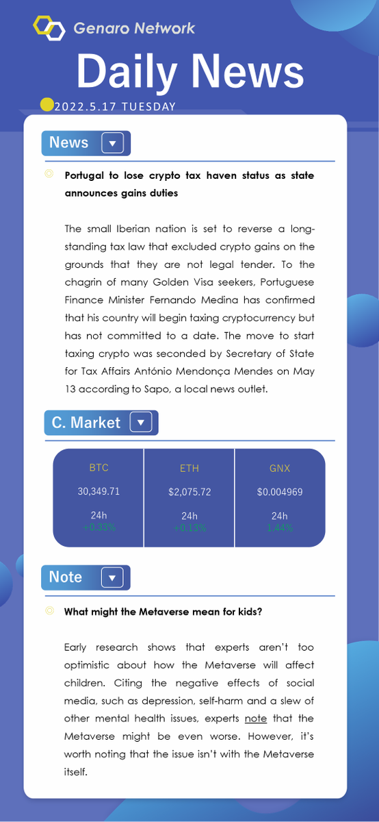 GenaroNetwork's tweet photo. Genaro Network Daily News ✍️ https://t.co/Ypm29WR2AN