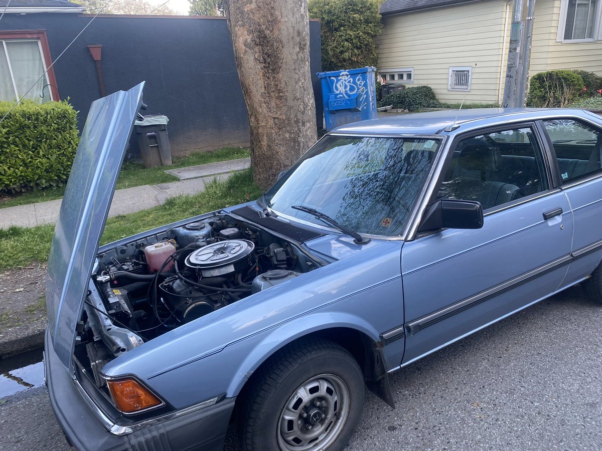 “Brand new whip got no keys”?
Nah.
Brand new whip got no power-steering.
#1983honda #vintagecars