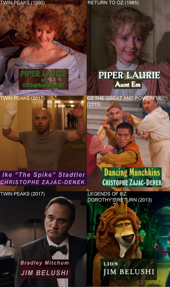 TWIN PEAKS x WIZARD OF OZ, #1 a new series of posts 3 alumni of OZ ...