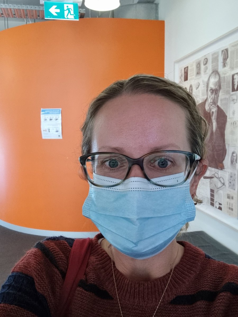 YasmineProbst's tweet photo. When you're glad to be required to wear a face mask so it hides your goofy grin after the neuro tells you "I wouldn't know you have MS, you're normal" (haha, 'normal'!)
#MultipleSclerosis #routinecare #whatisnormal #FeelingGood https://t.co/aQm11i9ijL