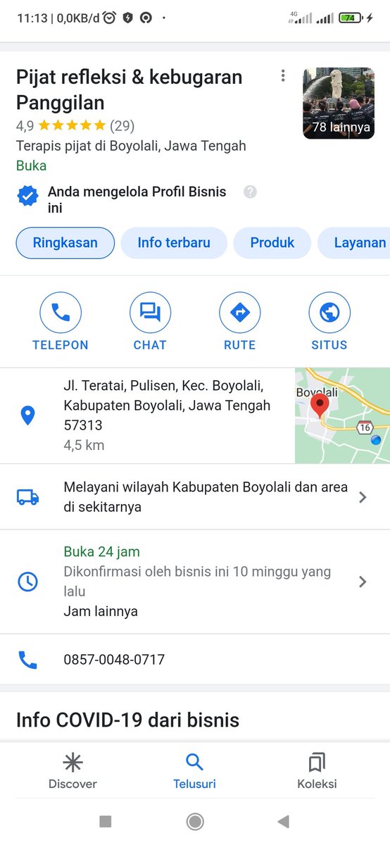 BoyolaliSehat's tweet photo. Silahkan reservasi jasa terapis kami via WA atau Telp pada kontak yg tersedia. Terimakasih https://t.co/lU12d8CUAi